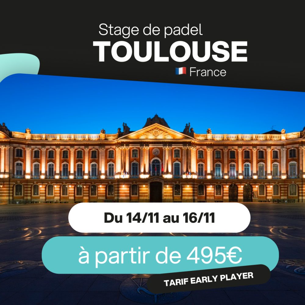 Conception d'un excellent terrain de padel à Toulouse, France, pour un stage de padel professionnel ou amateur, offrant une expérience exceptionnelle de sports de raquette en extérieur.